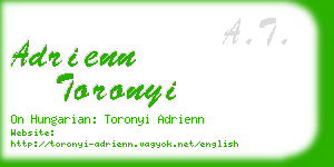 adrienn toronyi business card